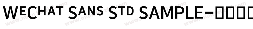 WeChat Sans Std SAMPLE字体转换